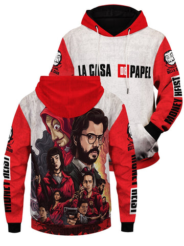 Fandomaniax - La Casa De Papel Unisex Pullover Hoodie