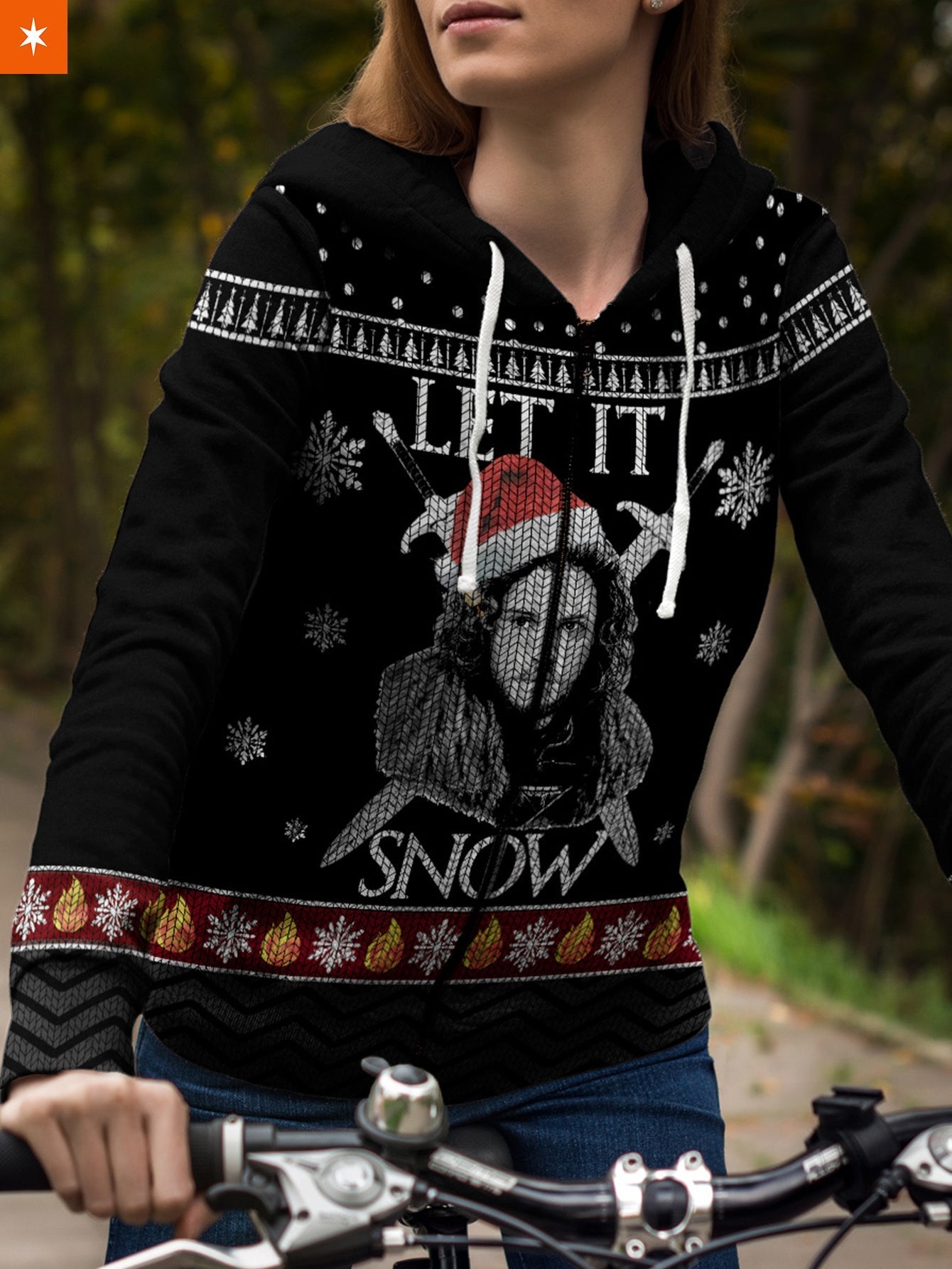 Fandomaniax - Let It Snow Unisex Zipped Hoodie