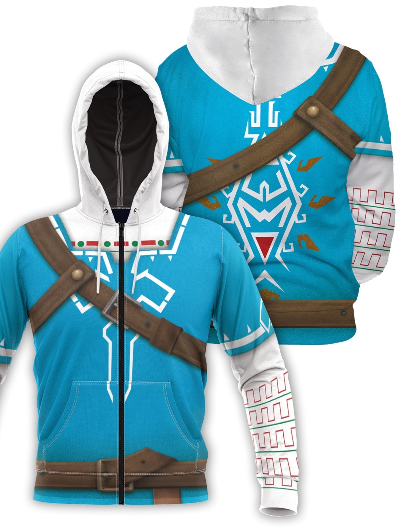 Fandomaniax - Link Breath of the Wild Unisex Zipped Hoodie