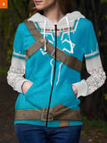 Fandomaniax - Link Breath of the Wild Unisex Zipped Hoodie