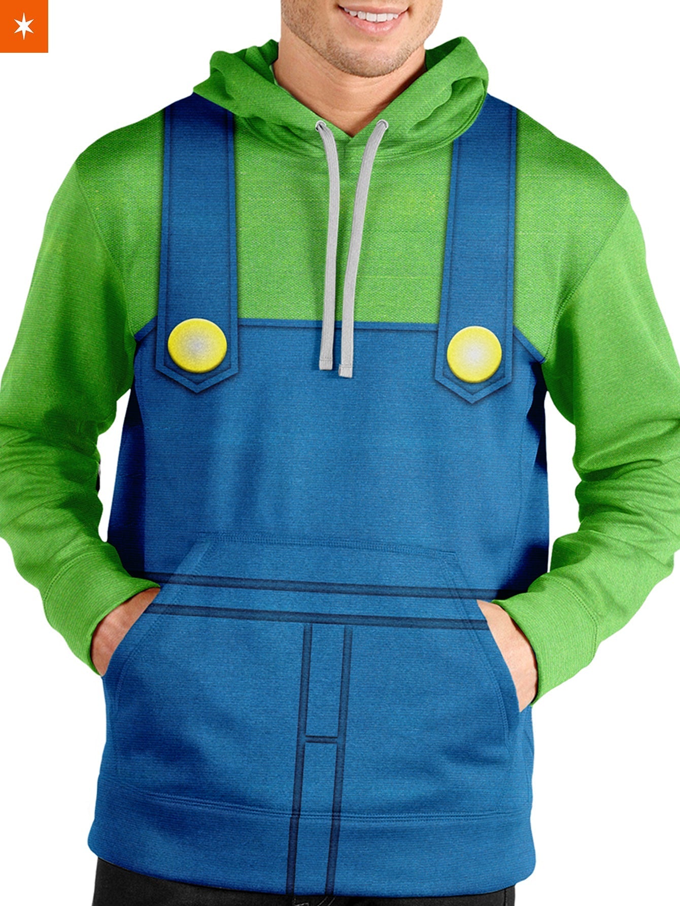 Fandomaniax - Luigi Unisex Pullover Hoodie