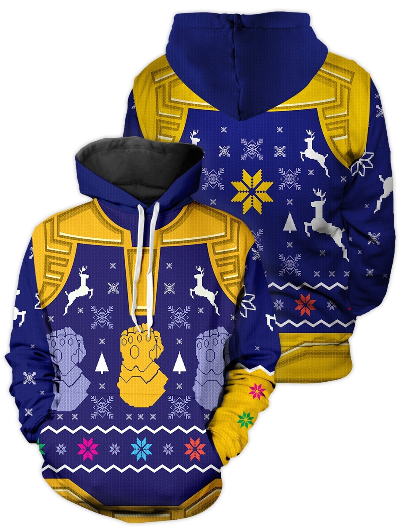 Fandomaniax - Mad Titan Christmas Unisex Pullover Hoodie