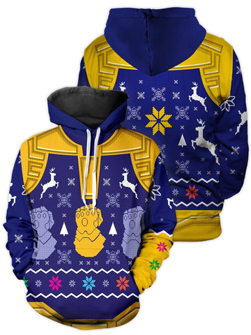 Fandomaniax - Mad Titan Christmas Unisex Pullover Hoodie