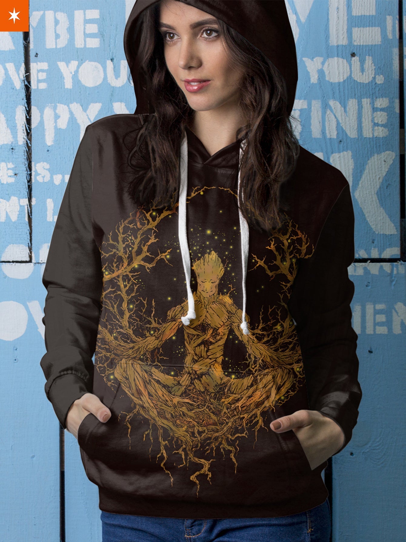 Fandomaniax - Mandala Groot Unisex Pullover Hoodie