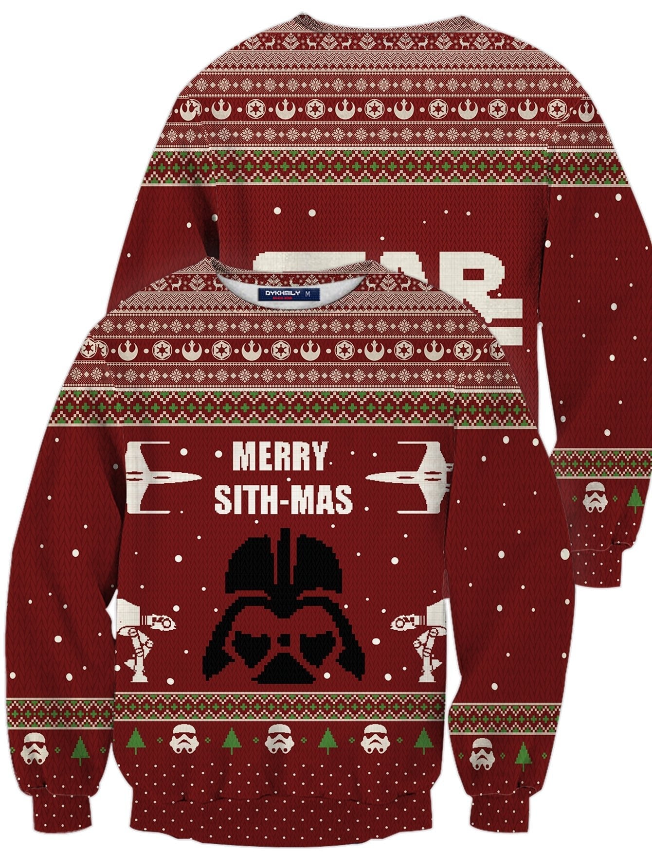 Fandomaniax - Merry Sith-Mas Unisex Wool Sweater