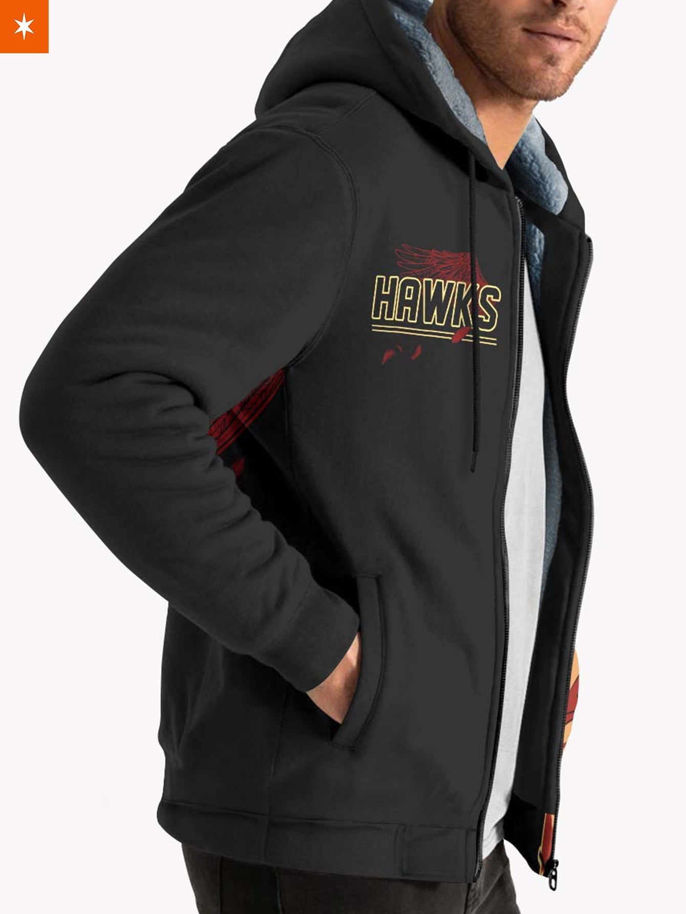 Fandomaniax - MHA Hero Hawks Velvet Hoodie