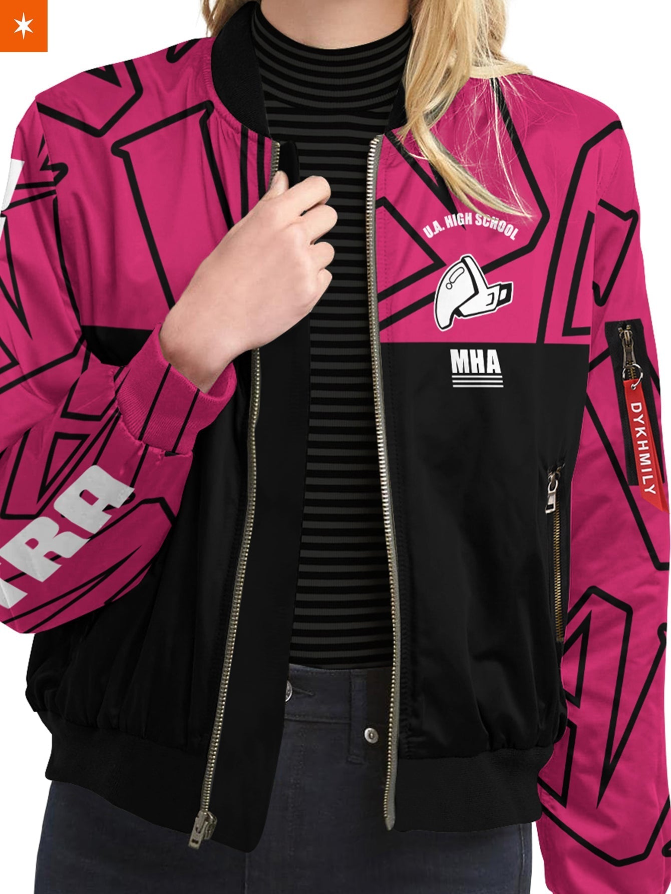 Fandomaniax - MHA Uraraka Bomber Jacket