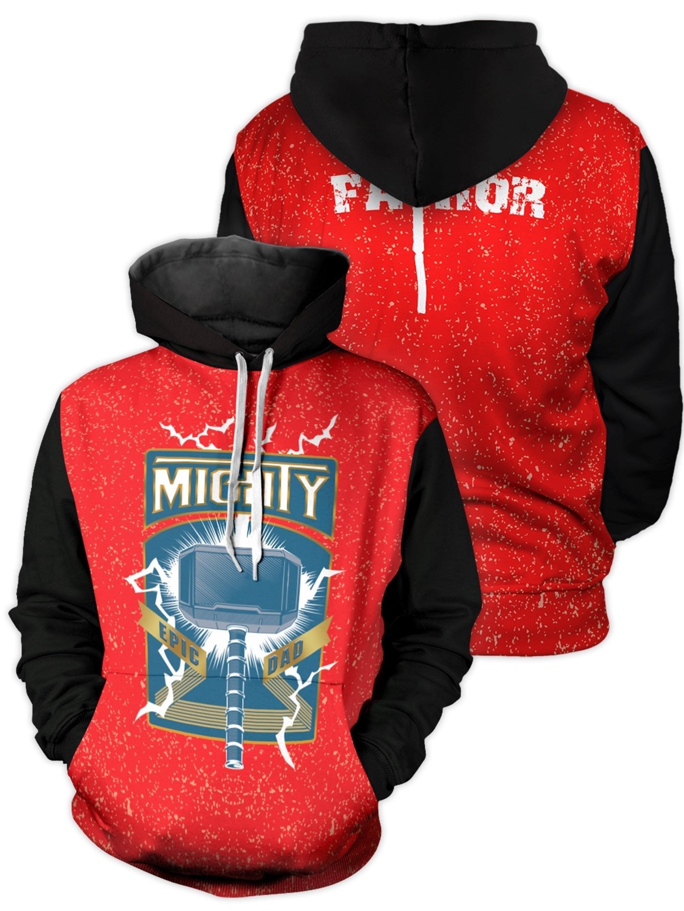 Fandomaniax - Mighty Epic Dad Unisex Pullover Hoodie