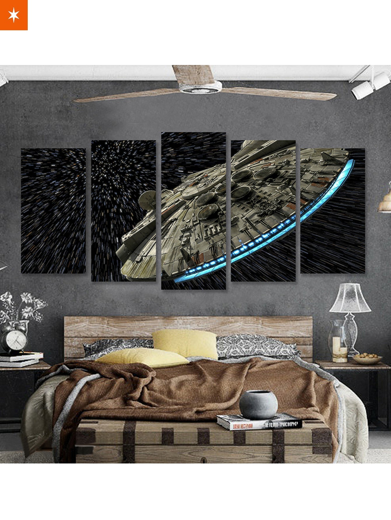 Fandomaniax - Millennium Falcon 5 Piece Canvas