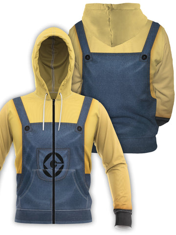 Fandomaniax - Minion Unisex Zipped Hoodie