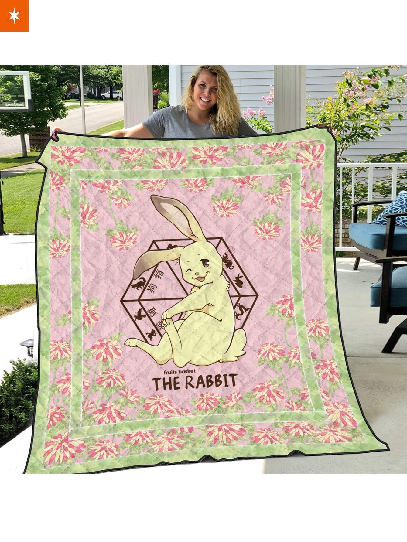 Fandomaniax - Momiji The Rabbit Quilt Blanket