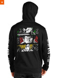 Fandomaniax - Monster Trio Panel Unisex Pullover Hoodie