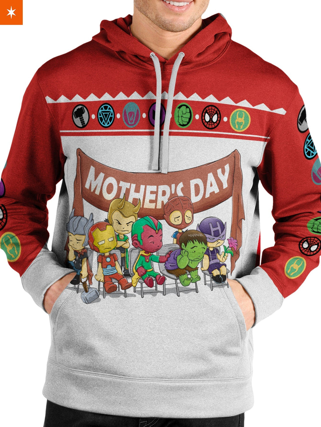 Fandomaniax - Mother's Day Heroes Unisex Pullover Hoodie