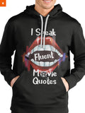 Fandomaniax - Movie Quotes Unisex Pullover Hoodie