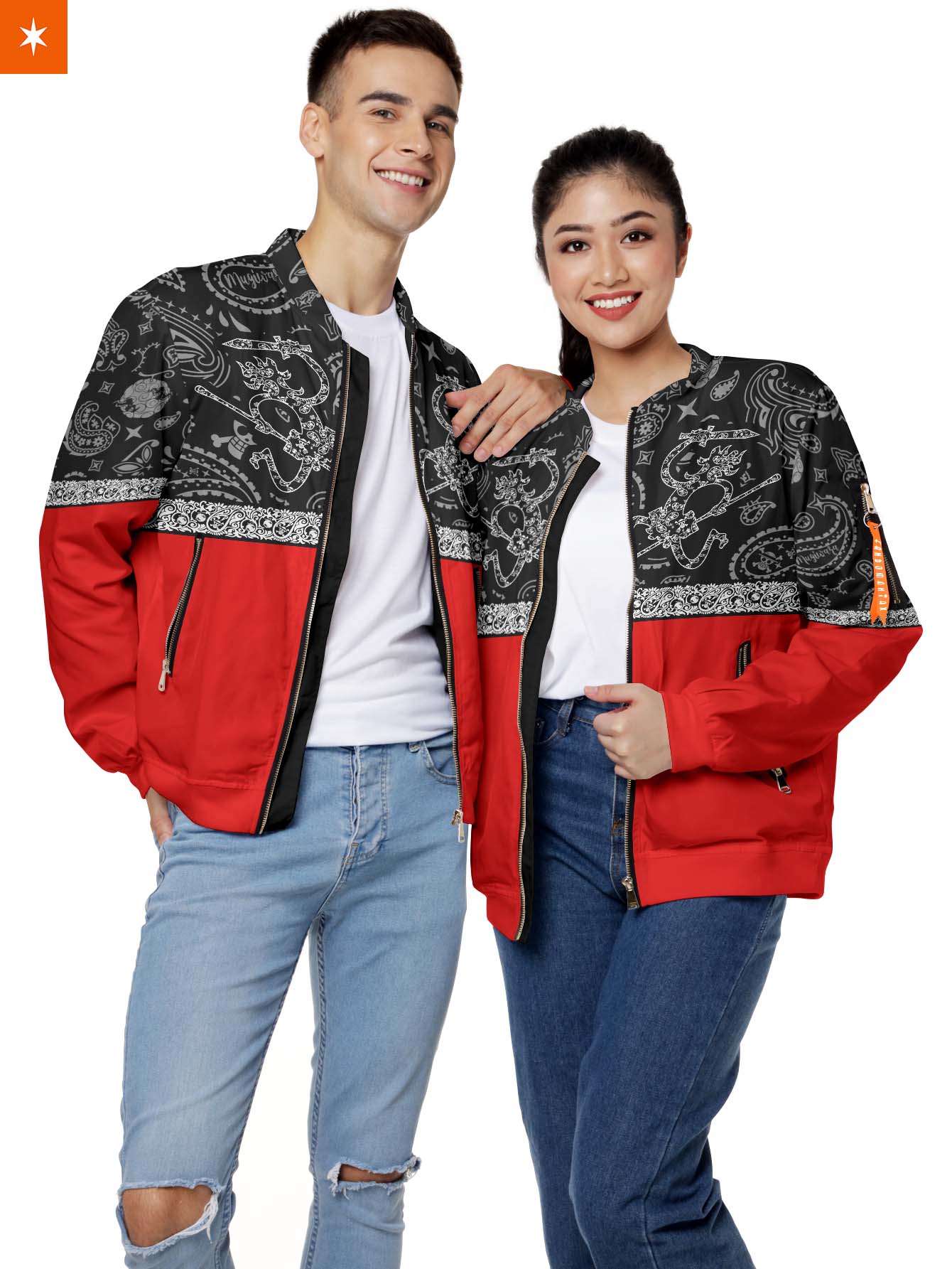 Fandomaniax - Mugiwara Paisley Bomber Jacket