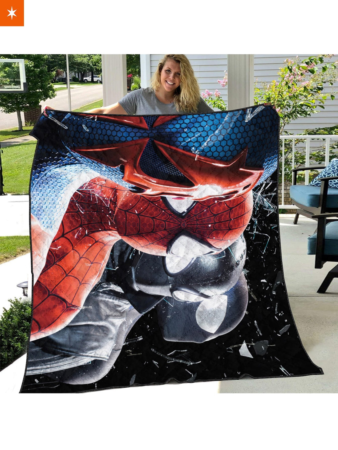 Fandomaniax - Multiverse Spider-man Quilt Blanket