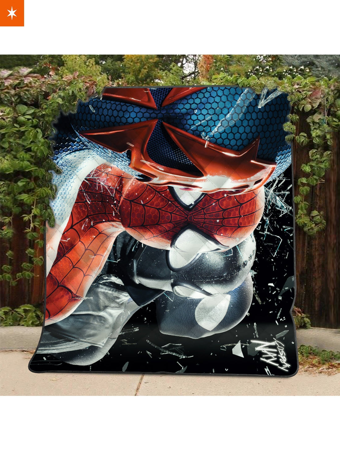 Fandomaniax - Multiverse Spider-man - Signed Quilt Blanket