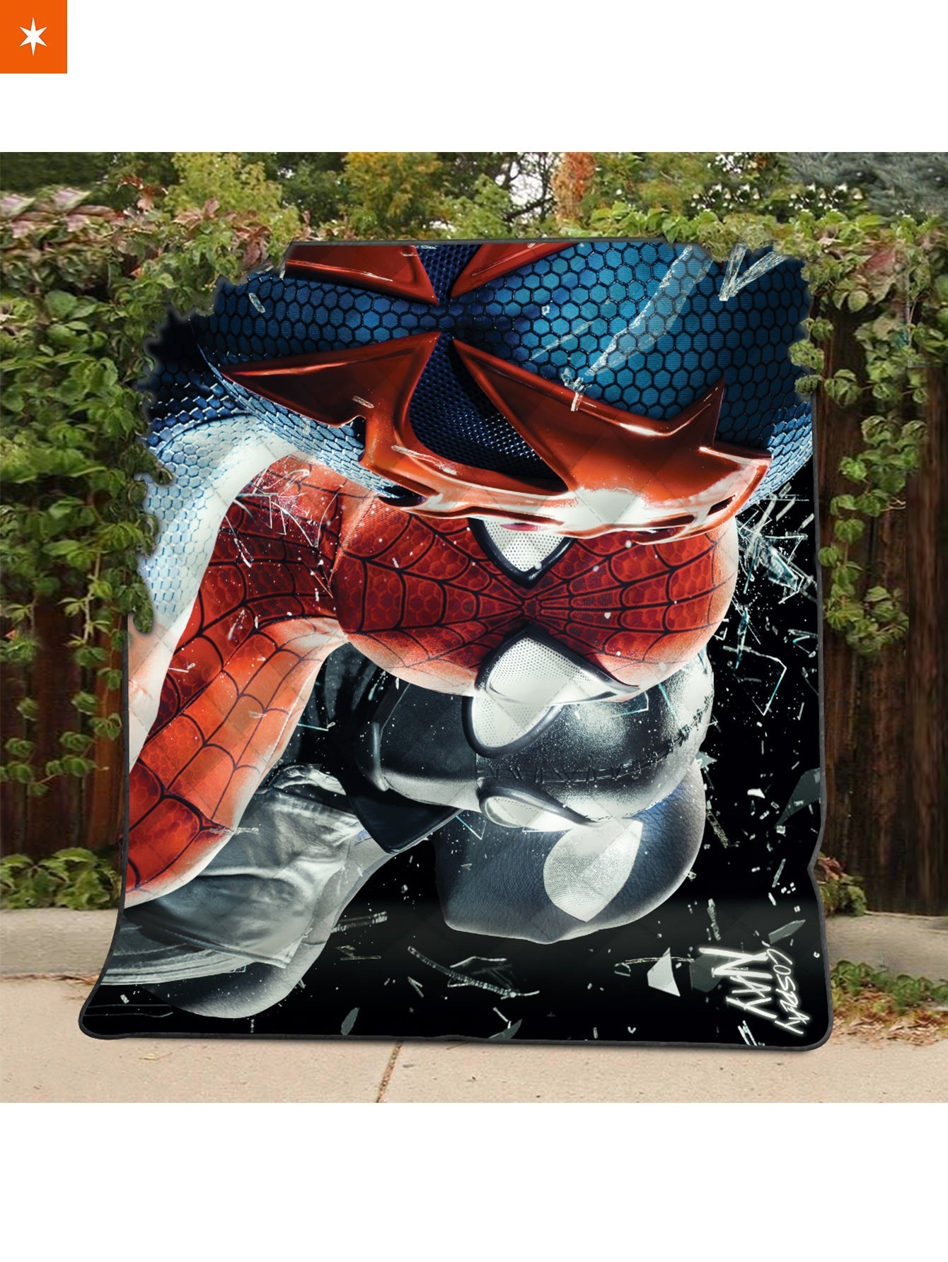 Fandomaniax - Multiverse Spider-man - Signed Quilt Blanket