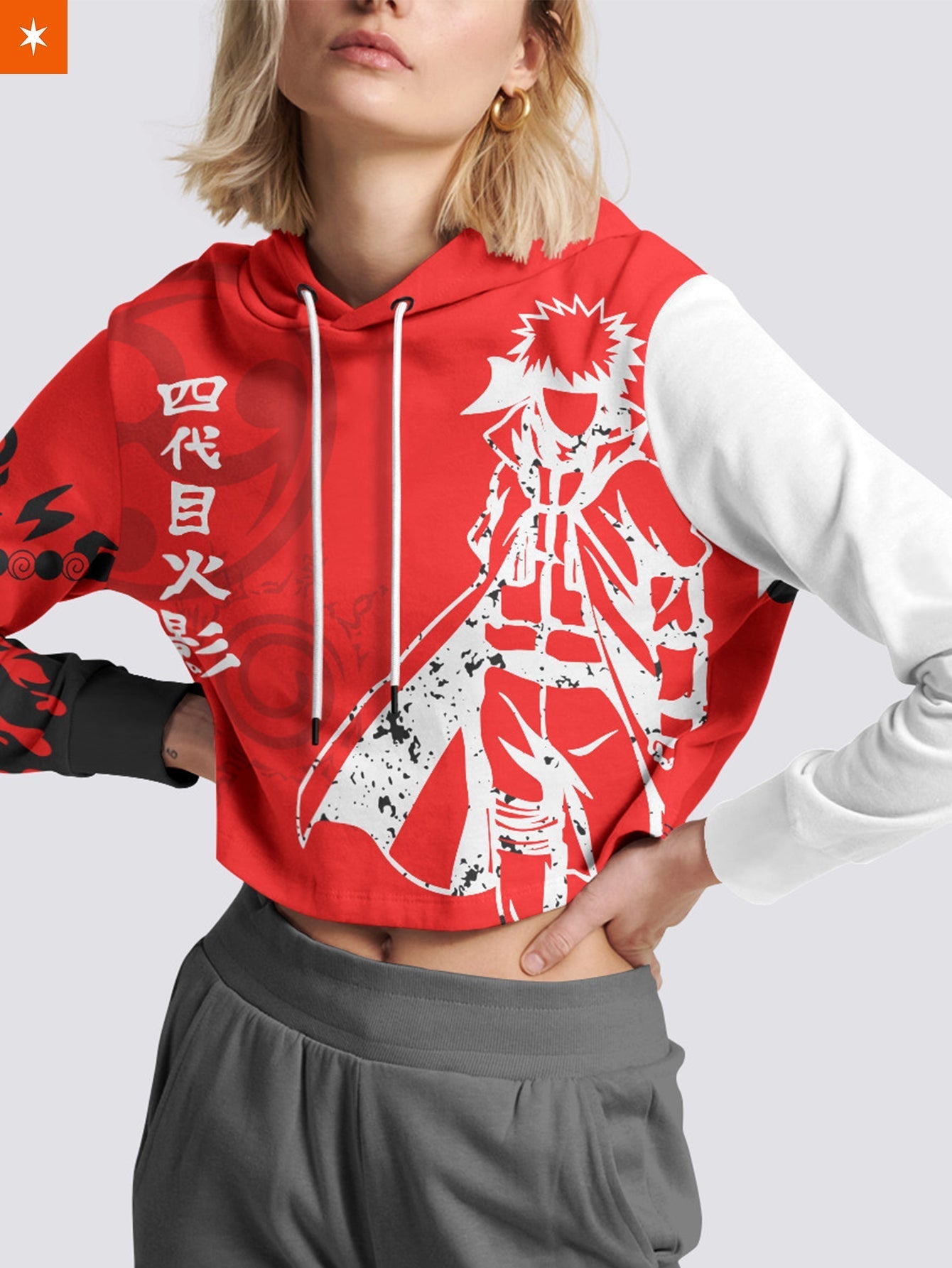 Fandomaniax - Namikaze SS Cropped Hoodie