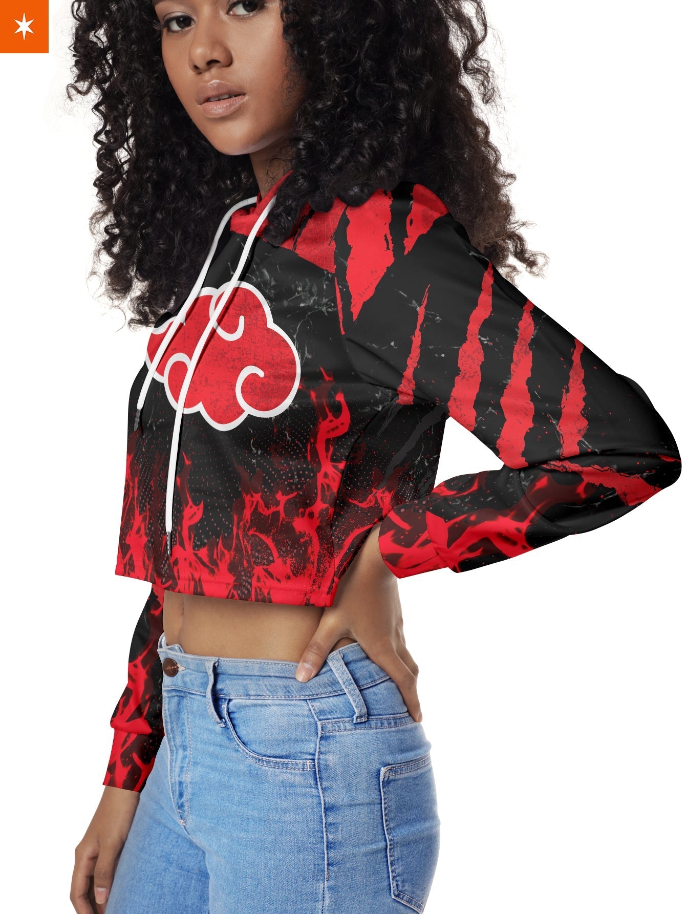 Fandomaniax - Red Cloud Pride Cropped Hoodie