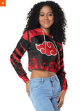 Fandomaniax - Red Cloud Pride Cropped Hoodie