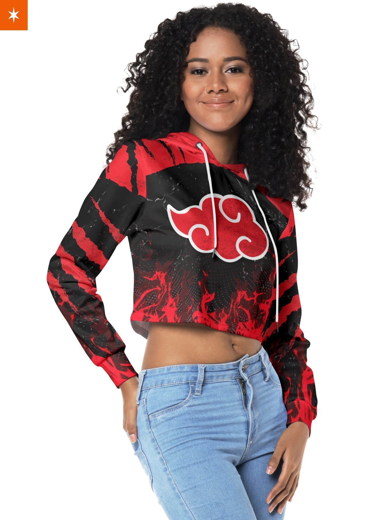 Fandomaniax - Red Cloud Pride Cropped Hoodie