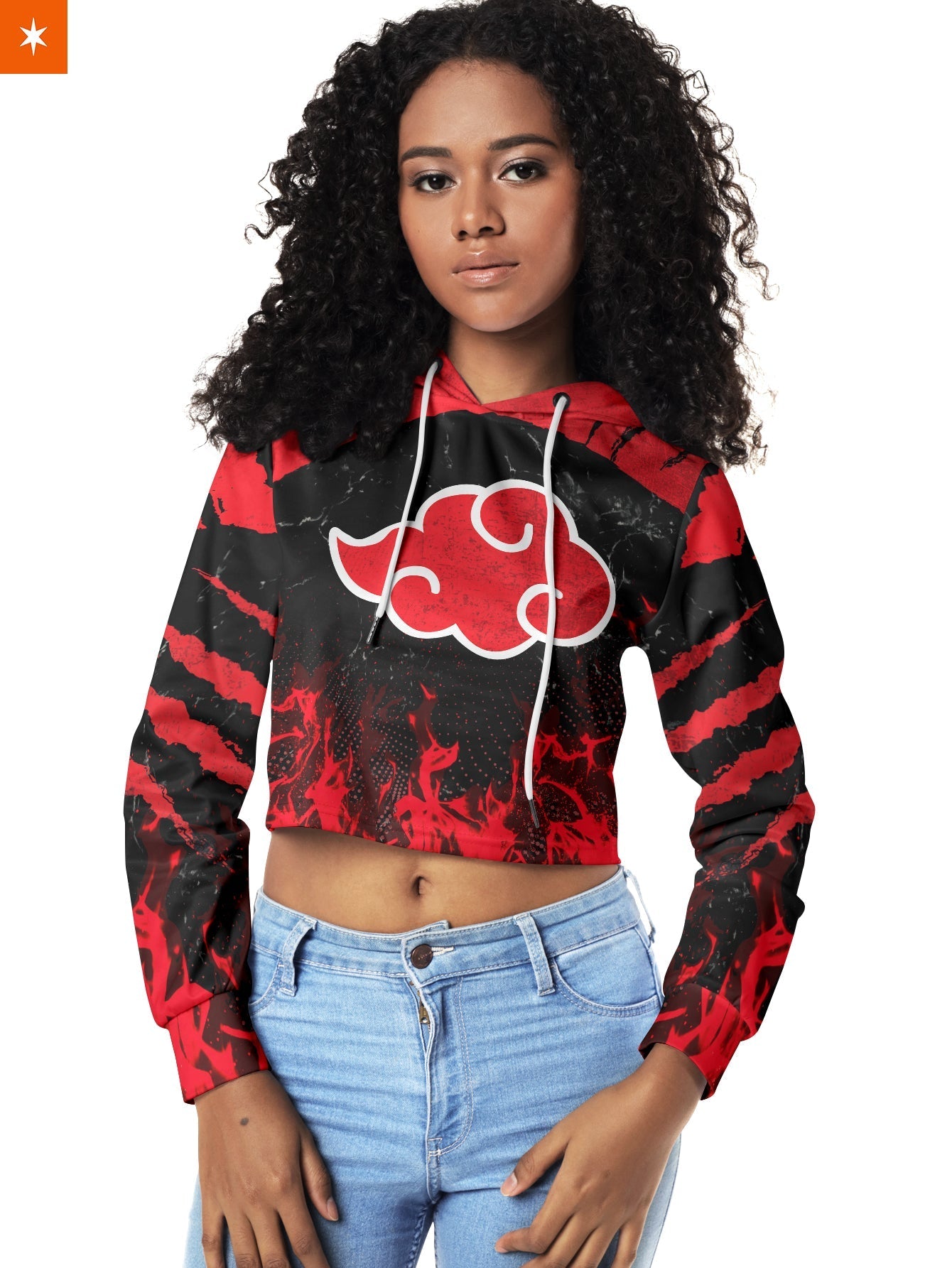 Fandomaniax - Red Cloud Pride Cropped Hoodie