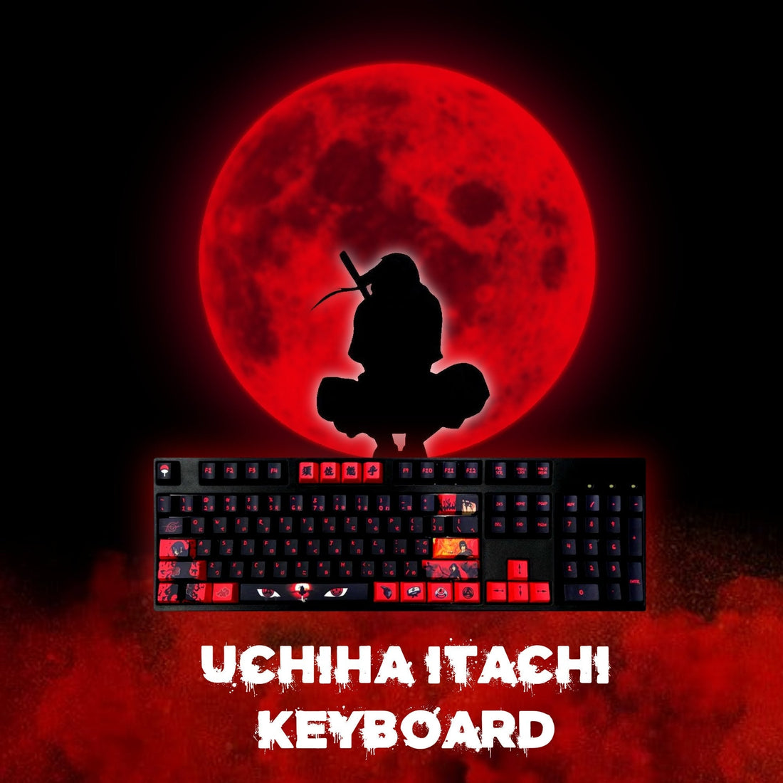 Naruto Keycaps | Itachi Uchiha Keycaps - Goblintechkeys