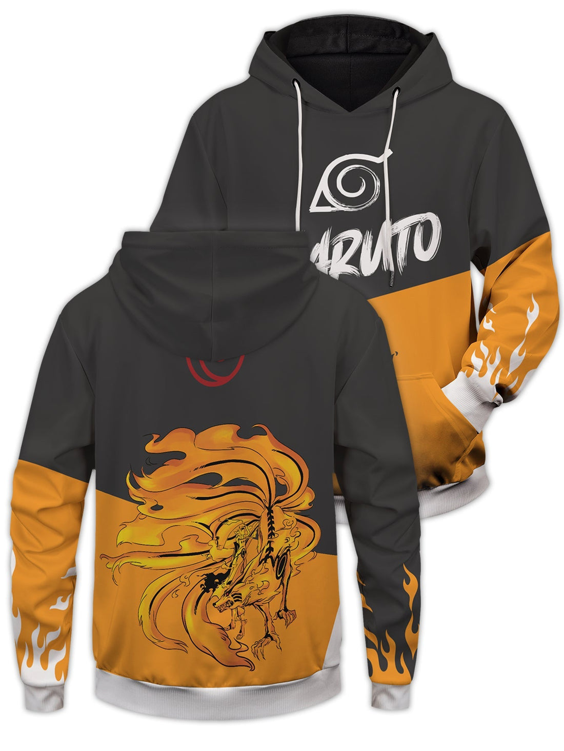 Fandomaniax - Naruto Style Unisex Pullover Hoodie