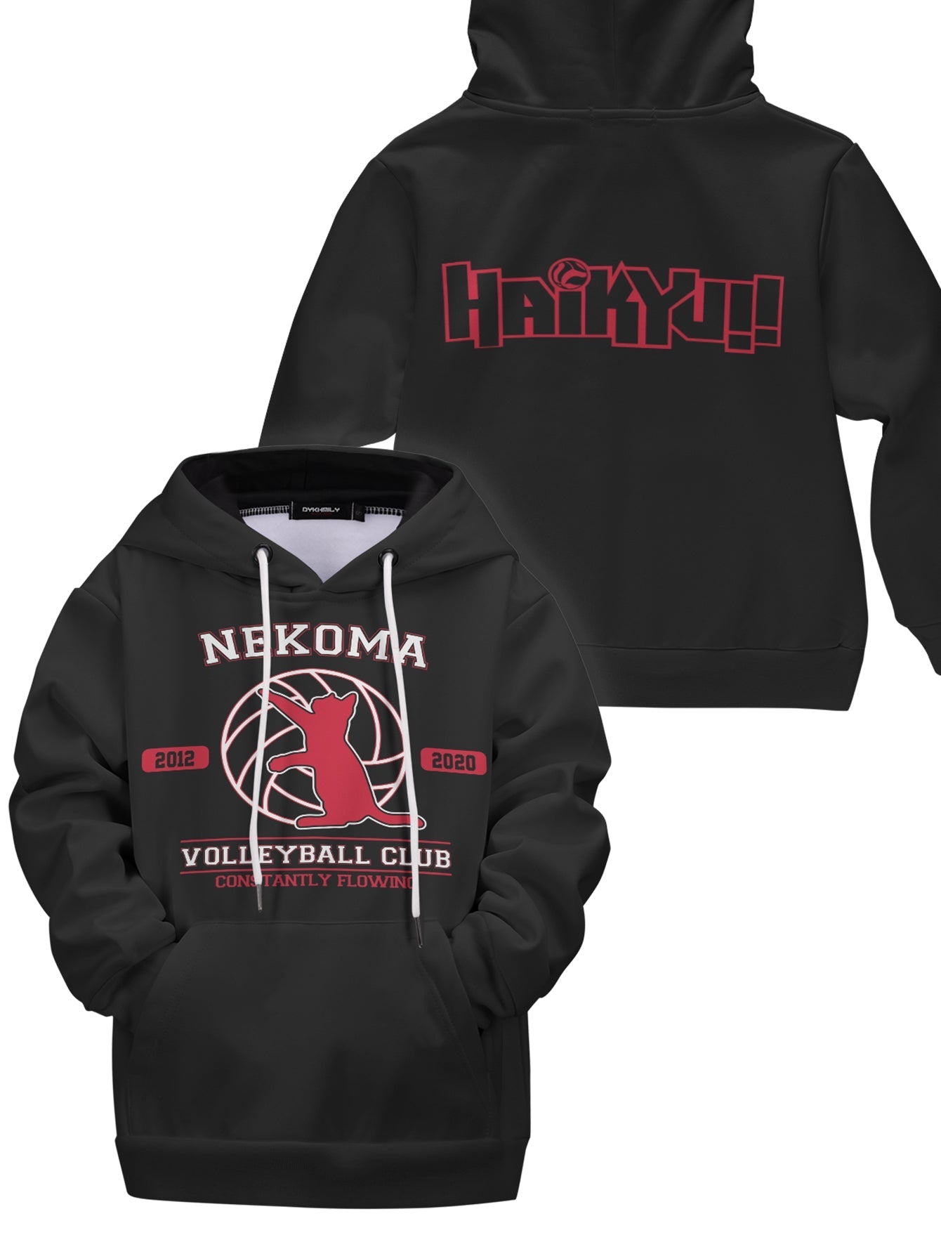 Fandomaniax - Nekoma Constantly Flowing Kids Unisex Pullover Hoodie