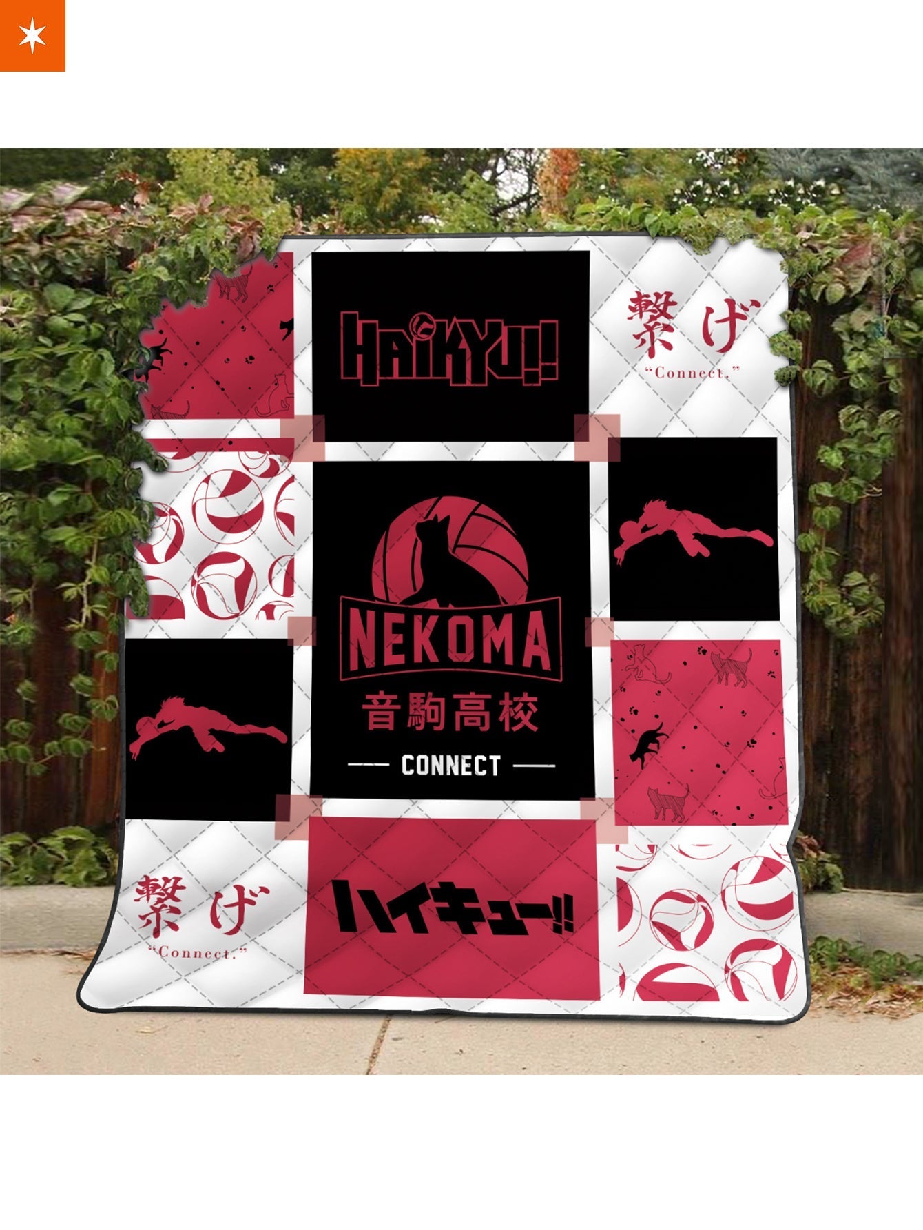 Fandomaniax - Nekoma Cozy Quilt Blanket