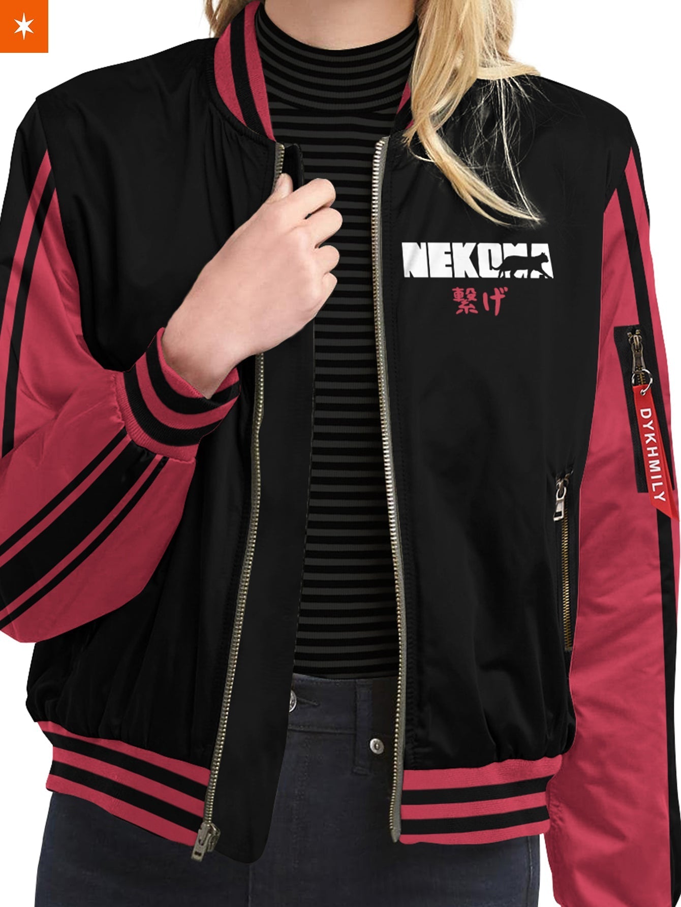 Fandomaniax - Nekoma Jersey Bomber Jacket