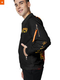 Fandomaniax - Neon Skull Denji Bomber Jacket