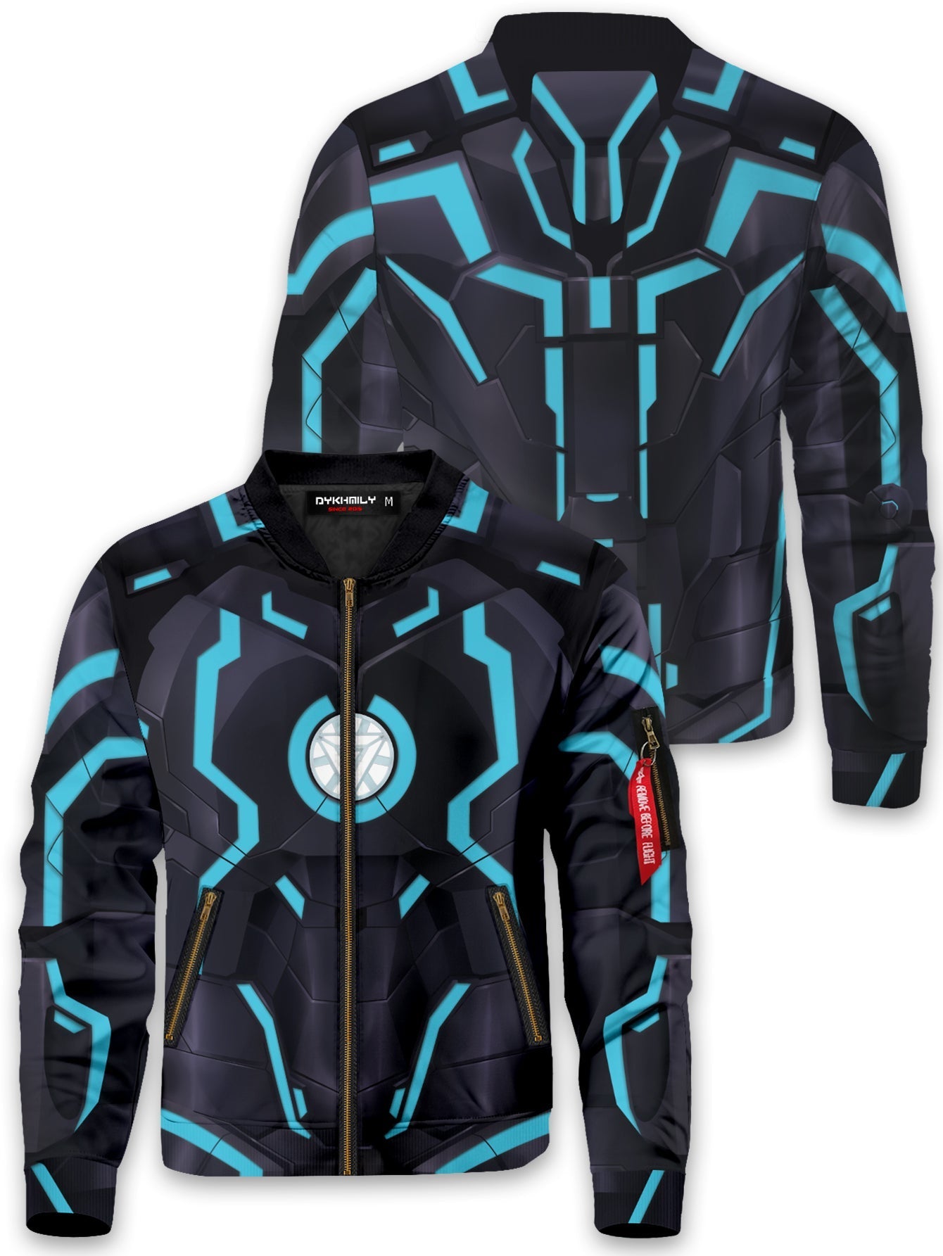 Fandomaniax - Neon Tech Iron Man Bomber Jacket