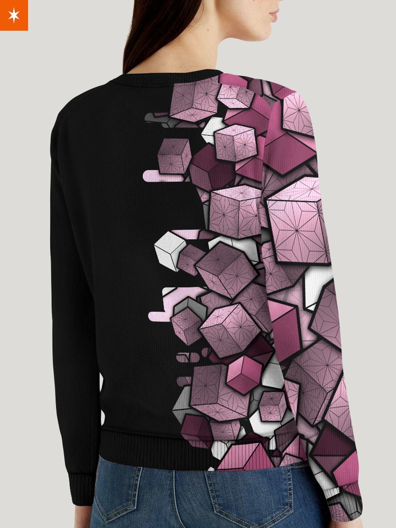 Fandomaniax - Nezuko Cube Unisex Wool Sweater