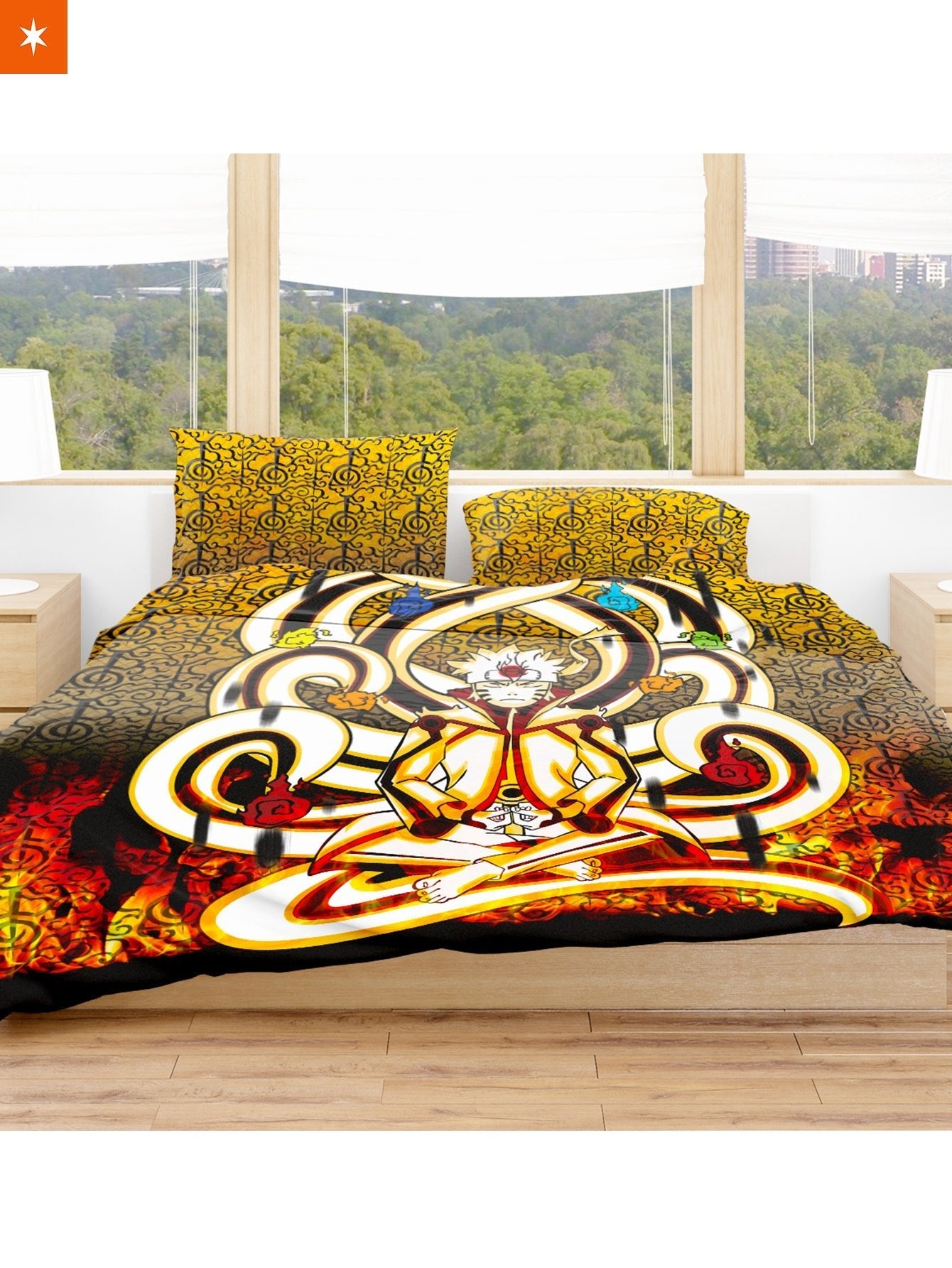 Fandomaniax - Nine Tails Chakra Mode Bedding Set