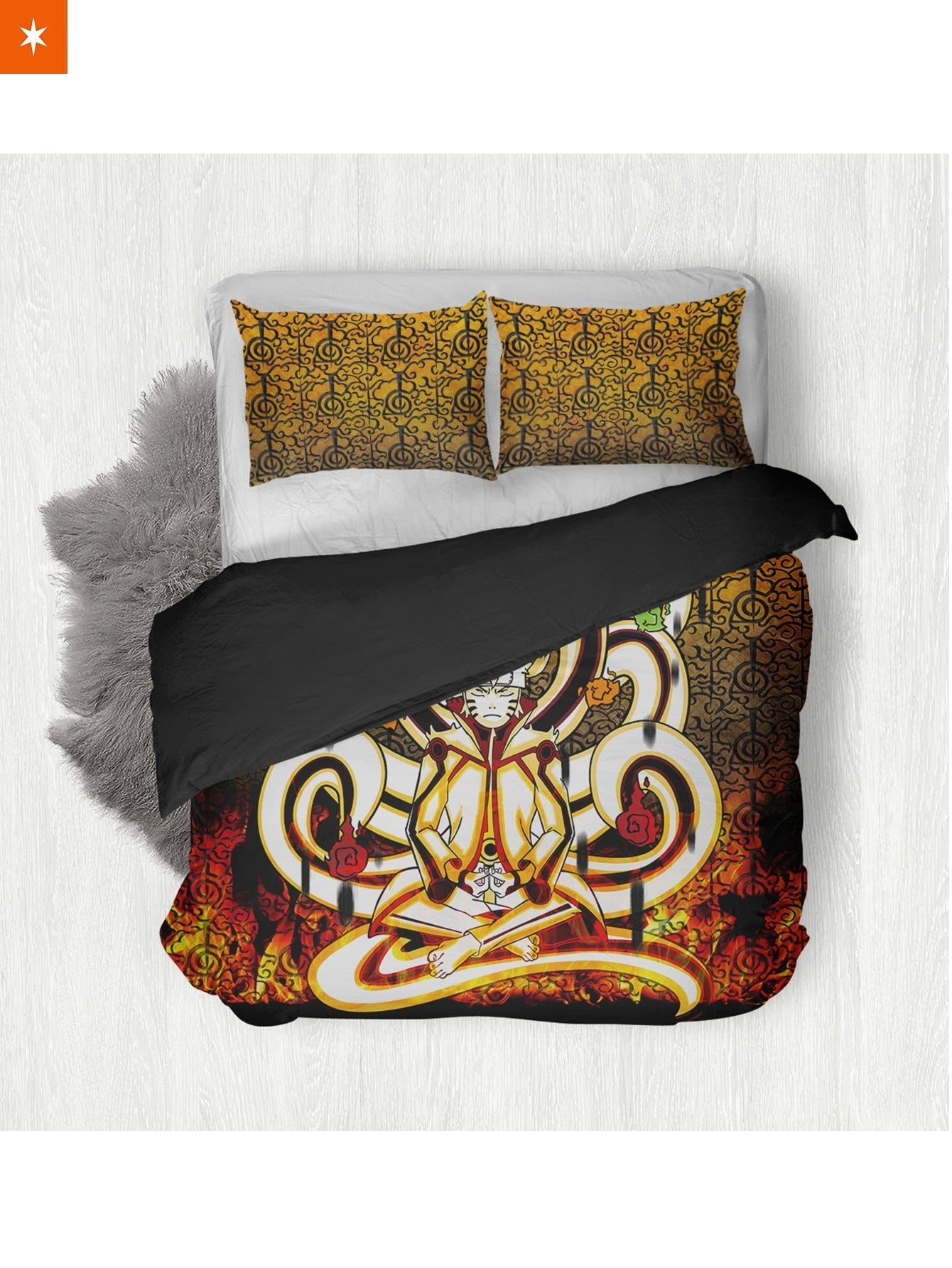 Fandomaniax - Nine Tails Chakra Mode Bedding Set