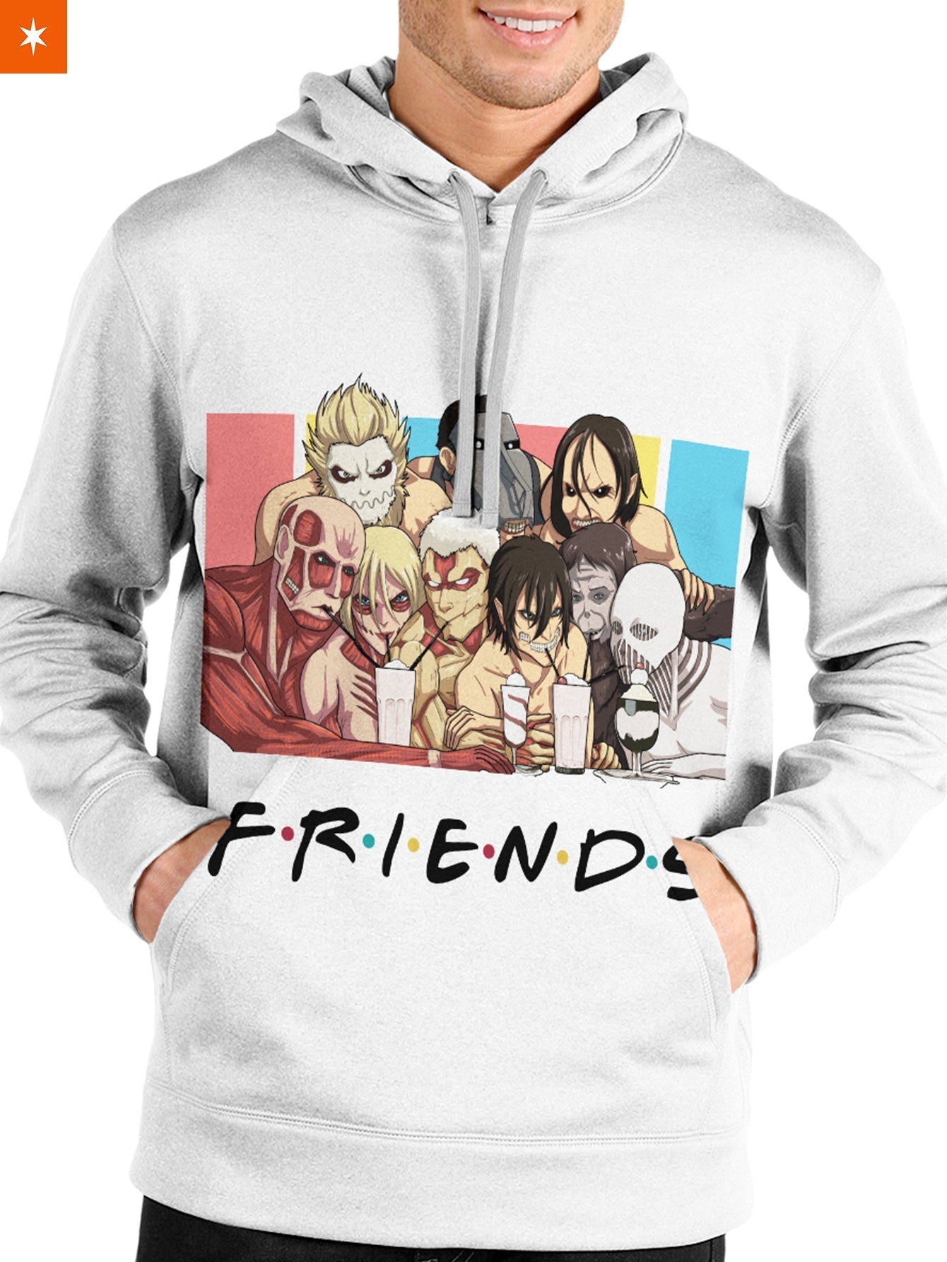 Fandomaniax - Nine Titans Friends Unisex Pullover Hoodie