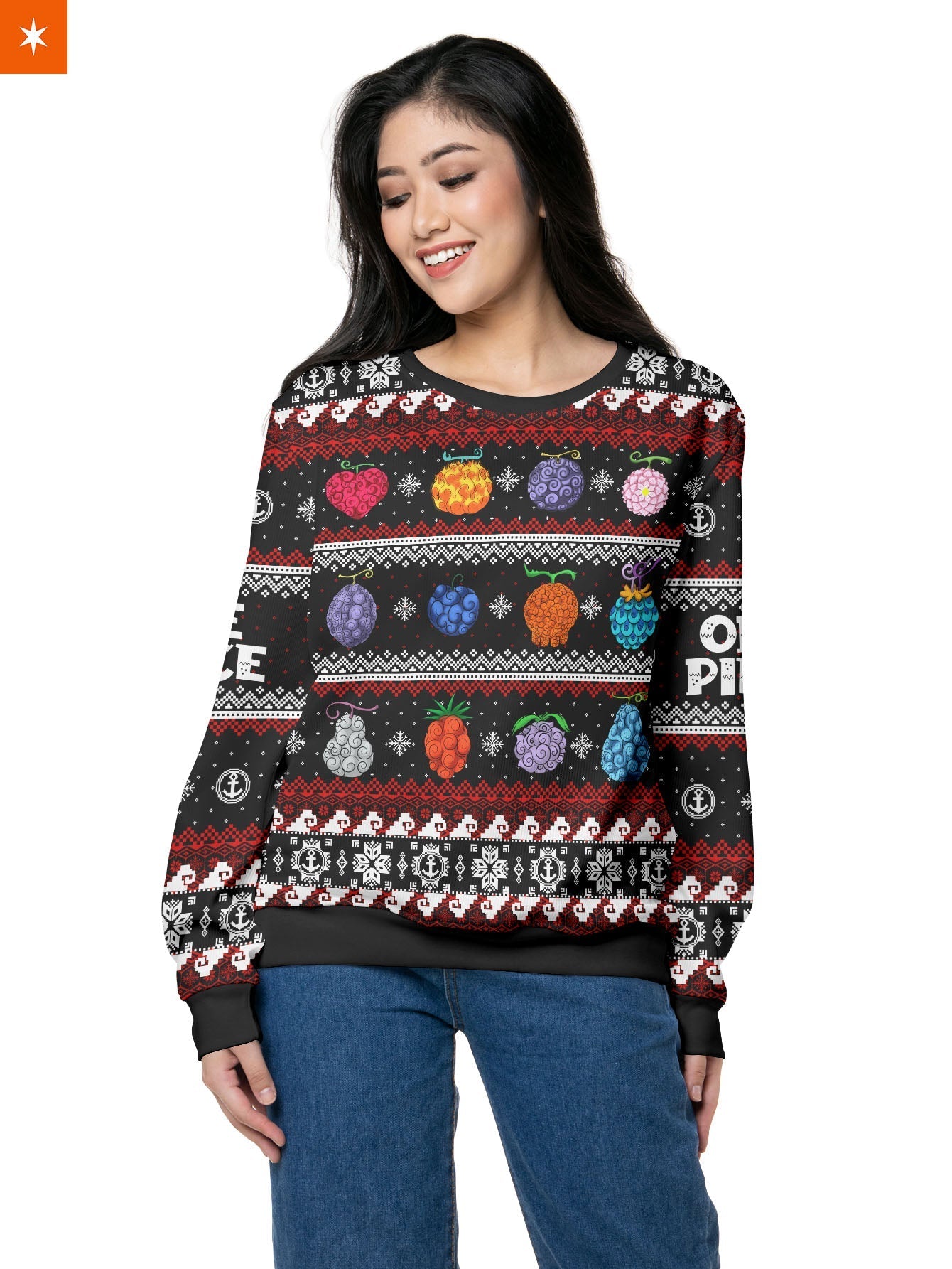 Fandomaniax - OP Devil Fruits Xmas Unisex Wool Sweater