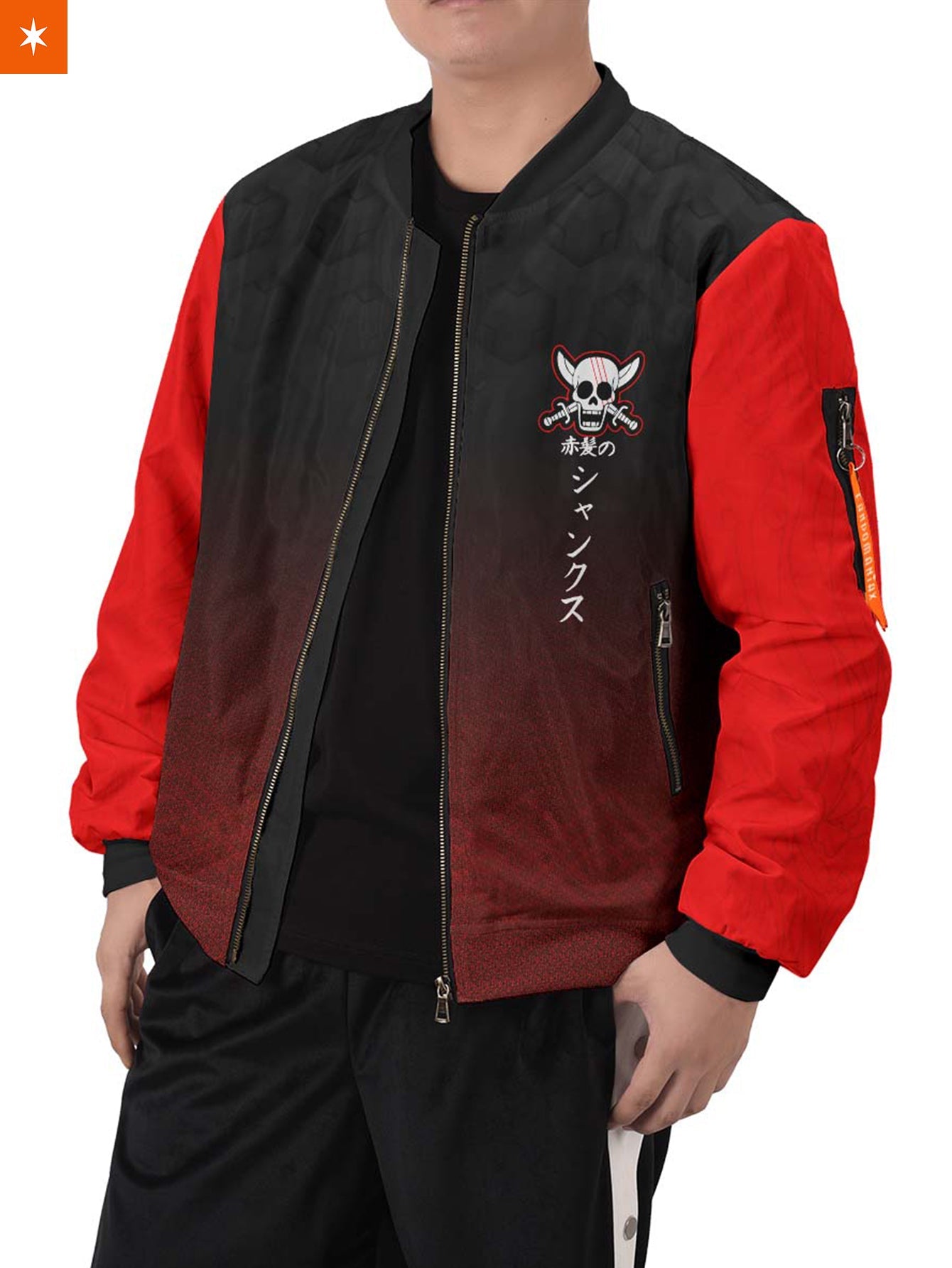 Fandomaniax - OP Grim Red hair Bomber Jacket