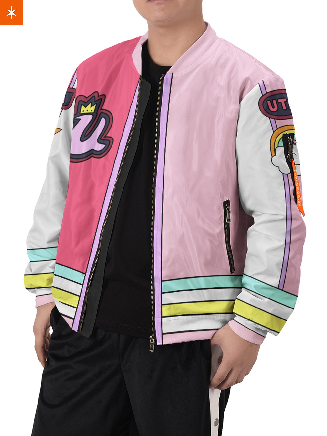 Fandomaniax - [Buy 1 Get 1 SALE] OP Red Pink Diva Bomber Jacket