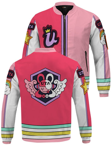 Fandomaniax - [Buy 1 Get 1 SALE] OP Red Pink Diva Bomber Jacket