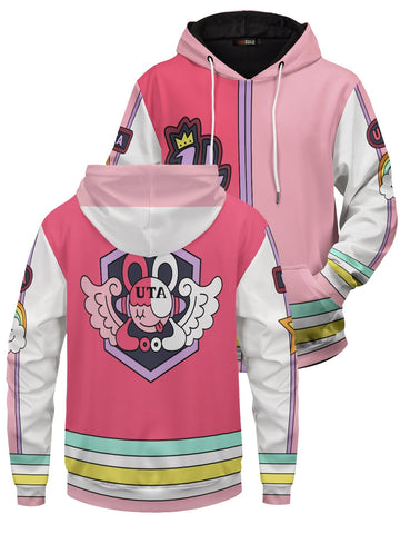 Fandomaniax - OP Red Pink Diva Unisex Pullover Hoodie