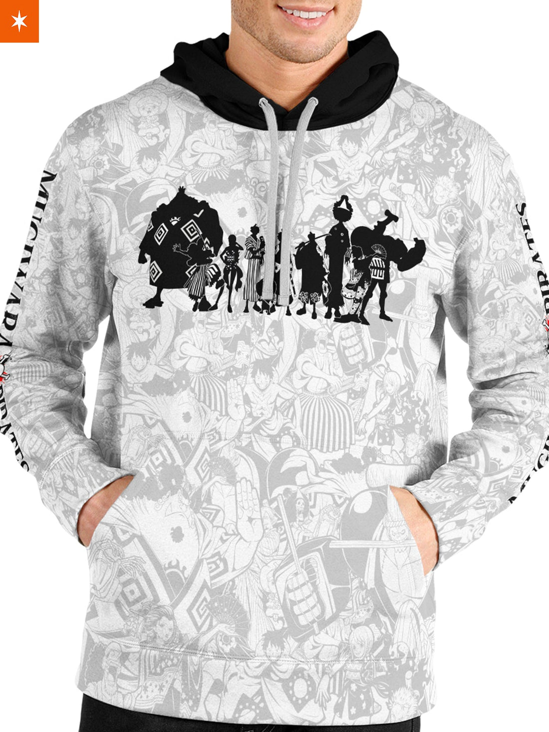 Fandomaniax - OP Wano Doodle Unisex Pullover Hoodie