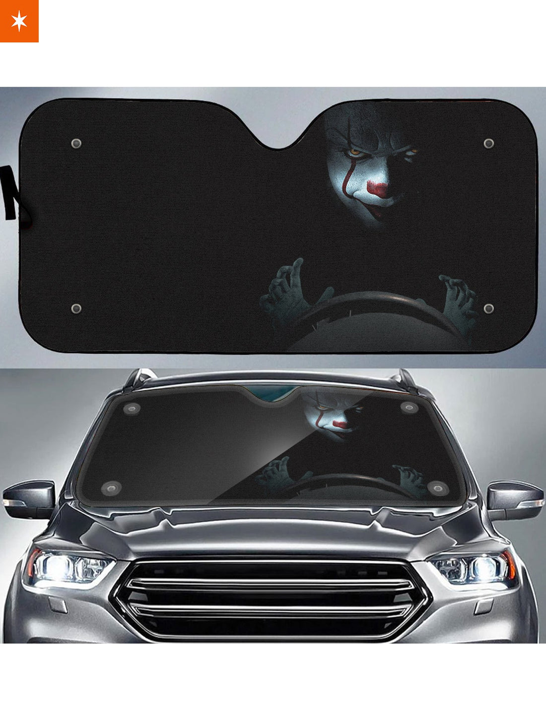 Fandomaniax - Pennywise Clown Auto Sun Shade