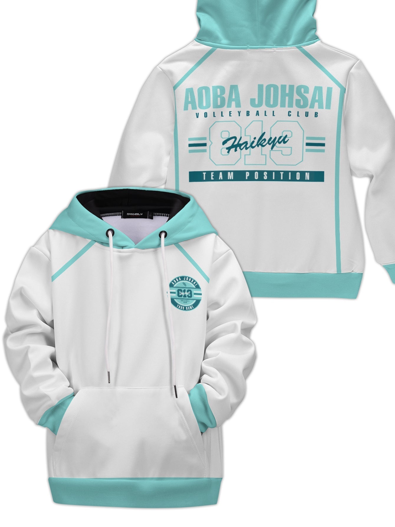 Fandomaniax - Personalized 819 Aoba Johsai Kids Unisex Pullover Hoodie