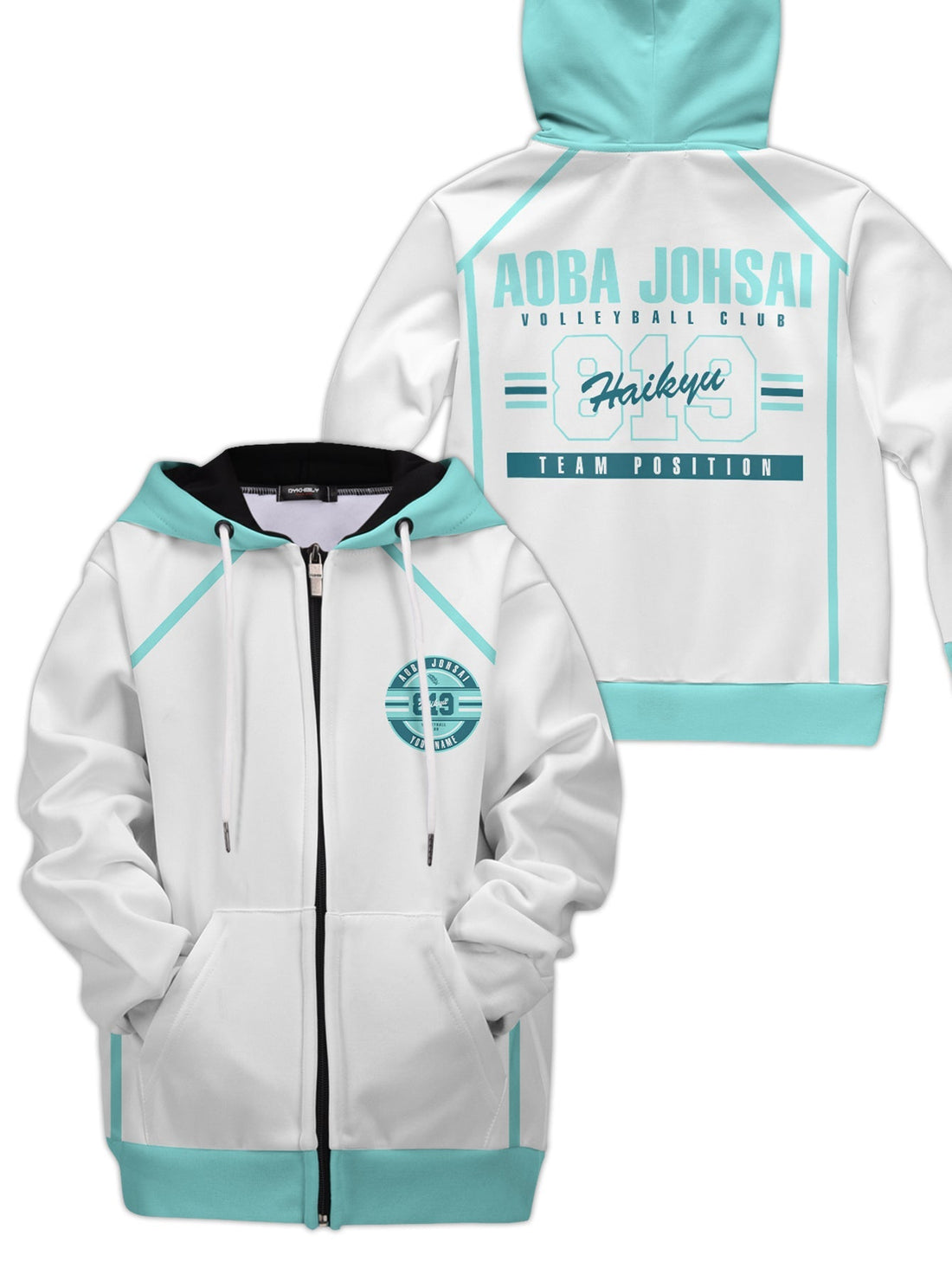 Fandomaniax - Personalized 819 Aoba Johsai Kids Unisex Zipped Hoodie