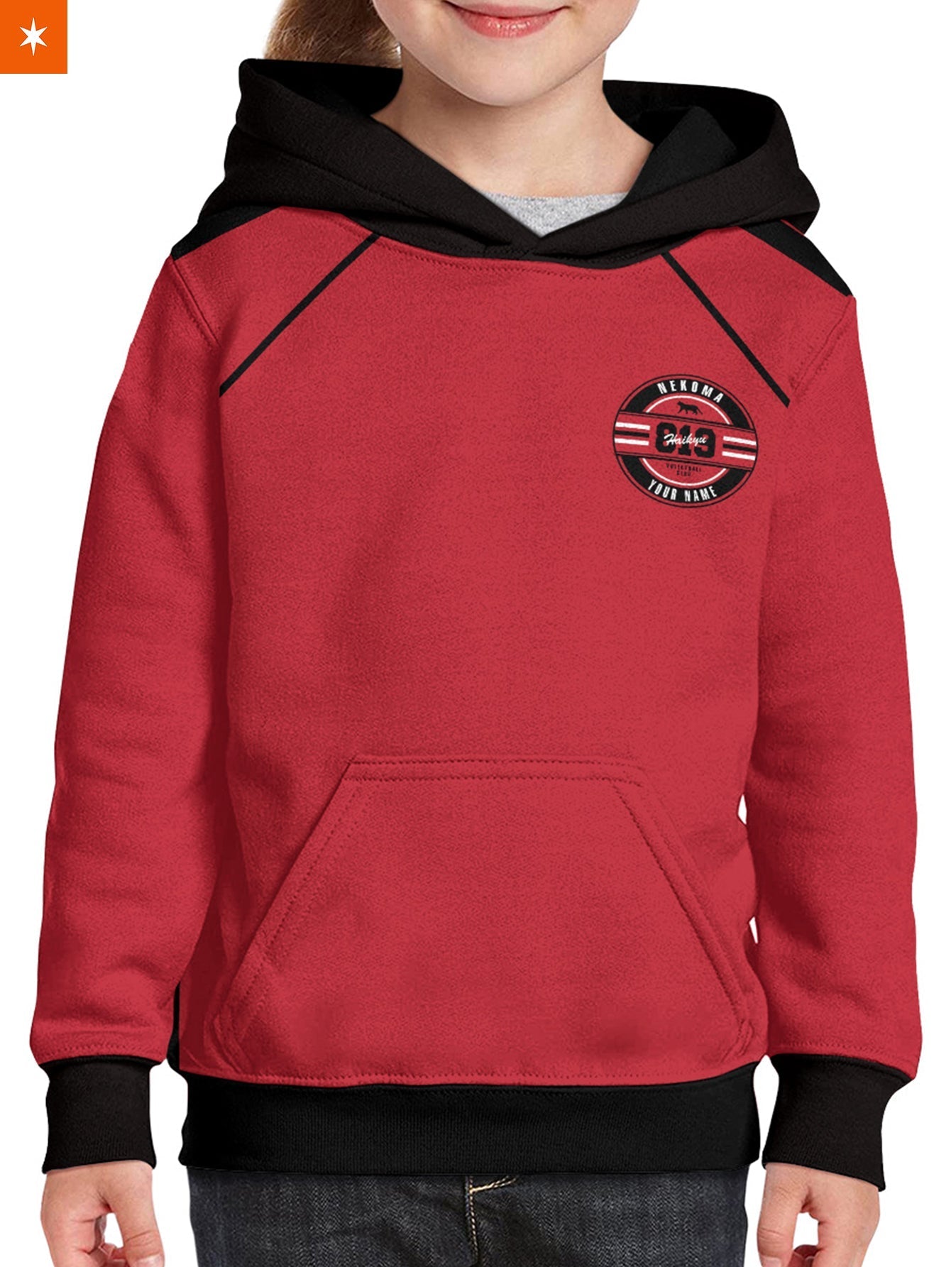 Fandomaniax - Personalized 819 Nekoma Kids Unisex Pullover Hoodie