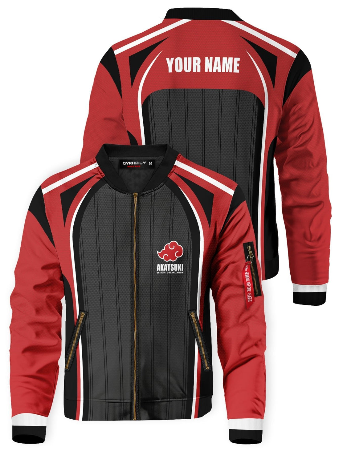 Fandomaniax - Personalized Akatsuki Shinobi Bomber Jacket