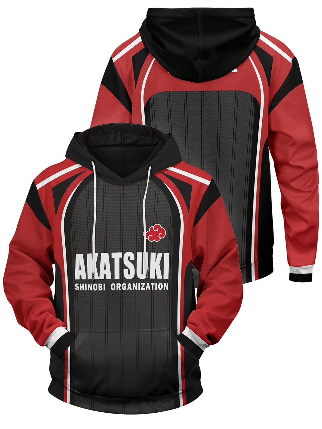 Fandomaniax - Personalized Akatsuki Shinobi Unisex Pullover Hoodie